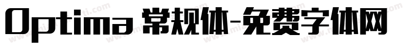 Optima 常规体字体转换